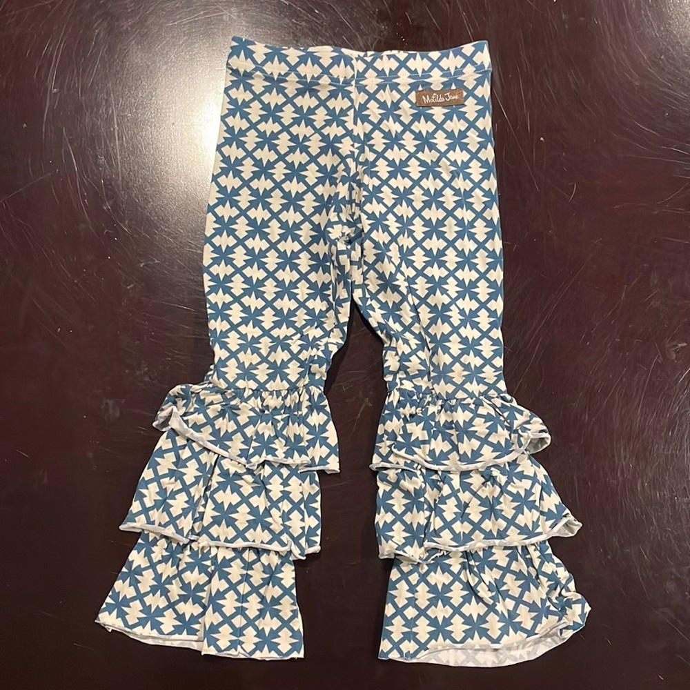 Matilda Jane girls pants 4 Euc ruffles
